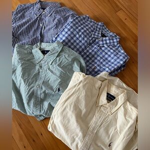 Lot of 4 Ralph Lauren Long Sleeve Buttondown